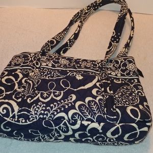 Vera Bradley Navy Quilted HandbagPreowned
